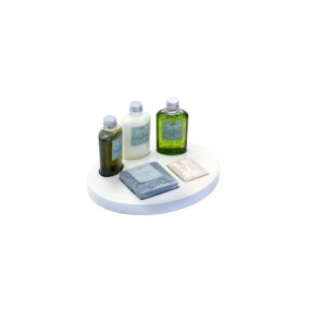 Round bathroom tray
